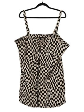 Black and White Killstar Women's Punktured Dress